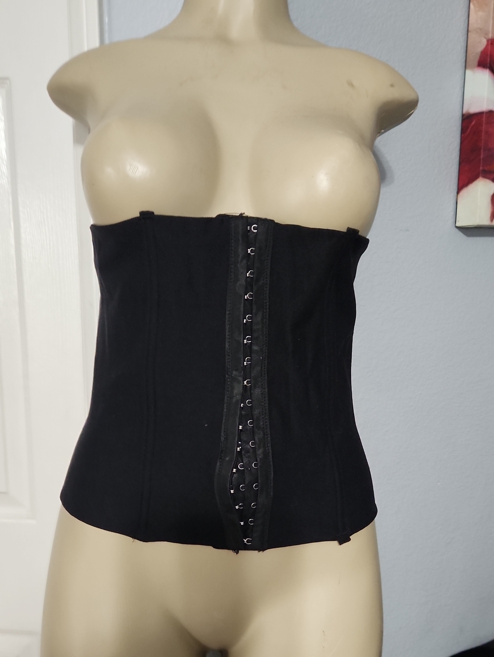 Skinnygirl Black Strapless Waist Cincher Corset Waist Trainer